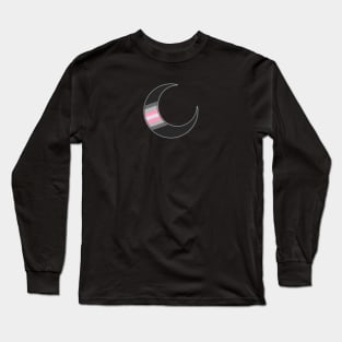 Demigirl Pride Crescent Moon Long Sleeve T-Shirt